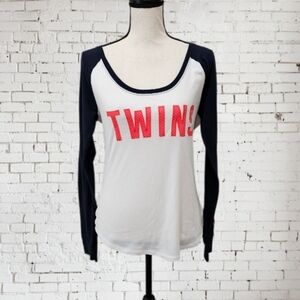 PINK Victoria's Secret With Fifth & Ocean Minnesota  Twins  Long Sleeve  T Shirt
